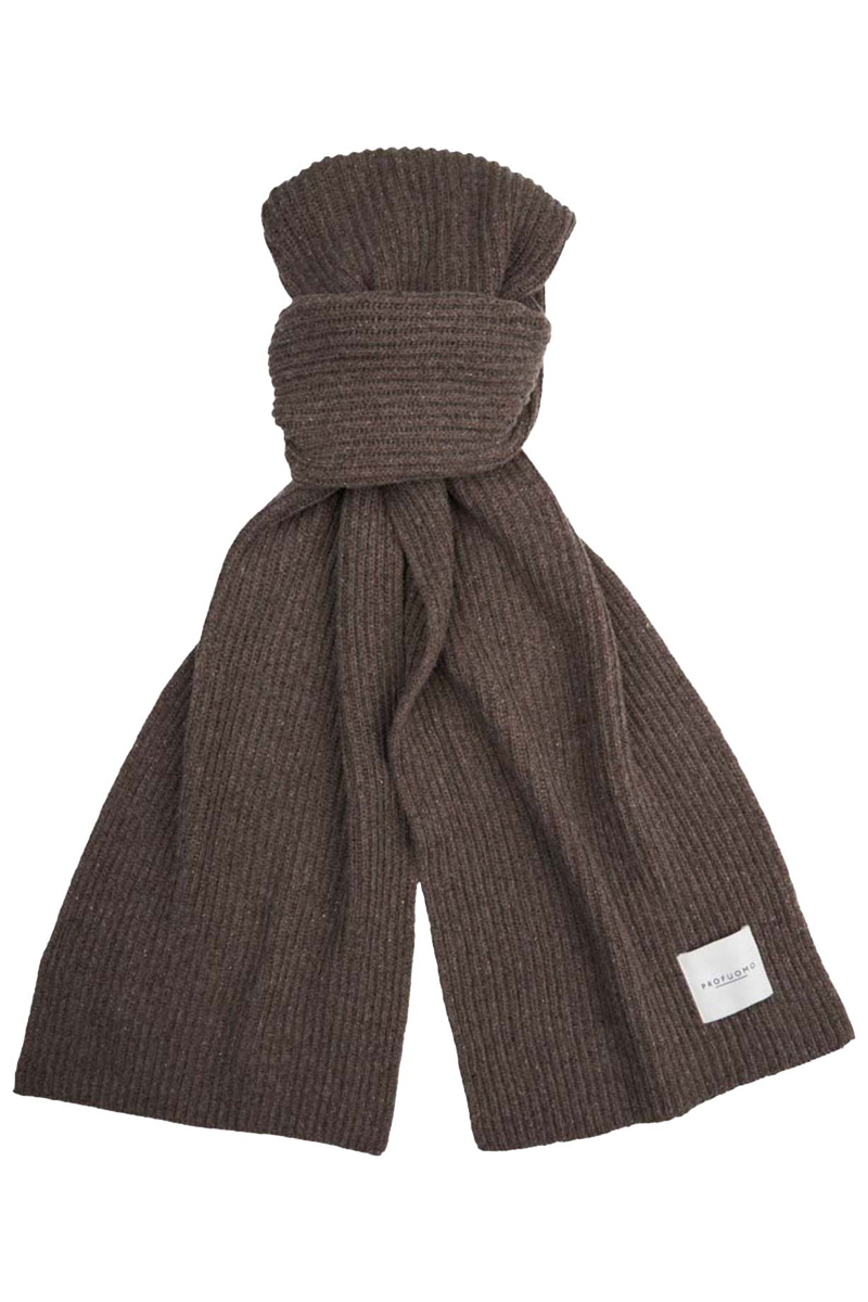 Profuomo SCARF WOOL POLYAMIDE BROWN Brown 1