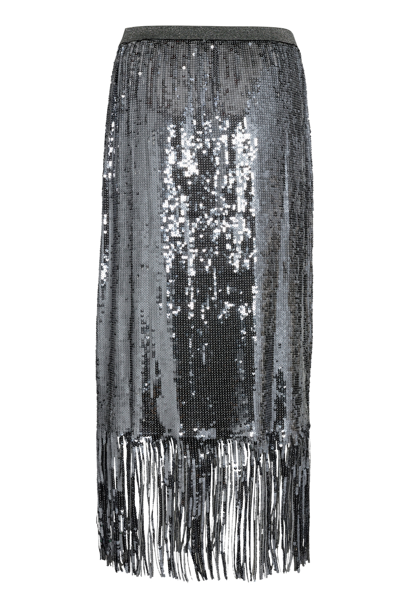 Mos Mosh MMMiaz sequin skirt Grijs-1 2