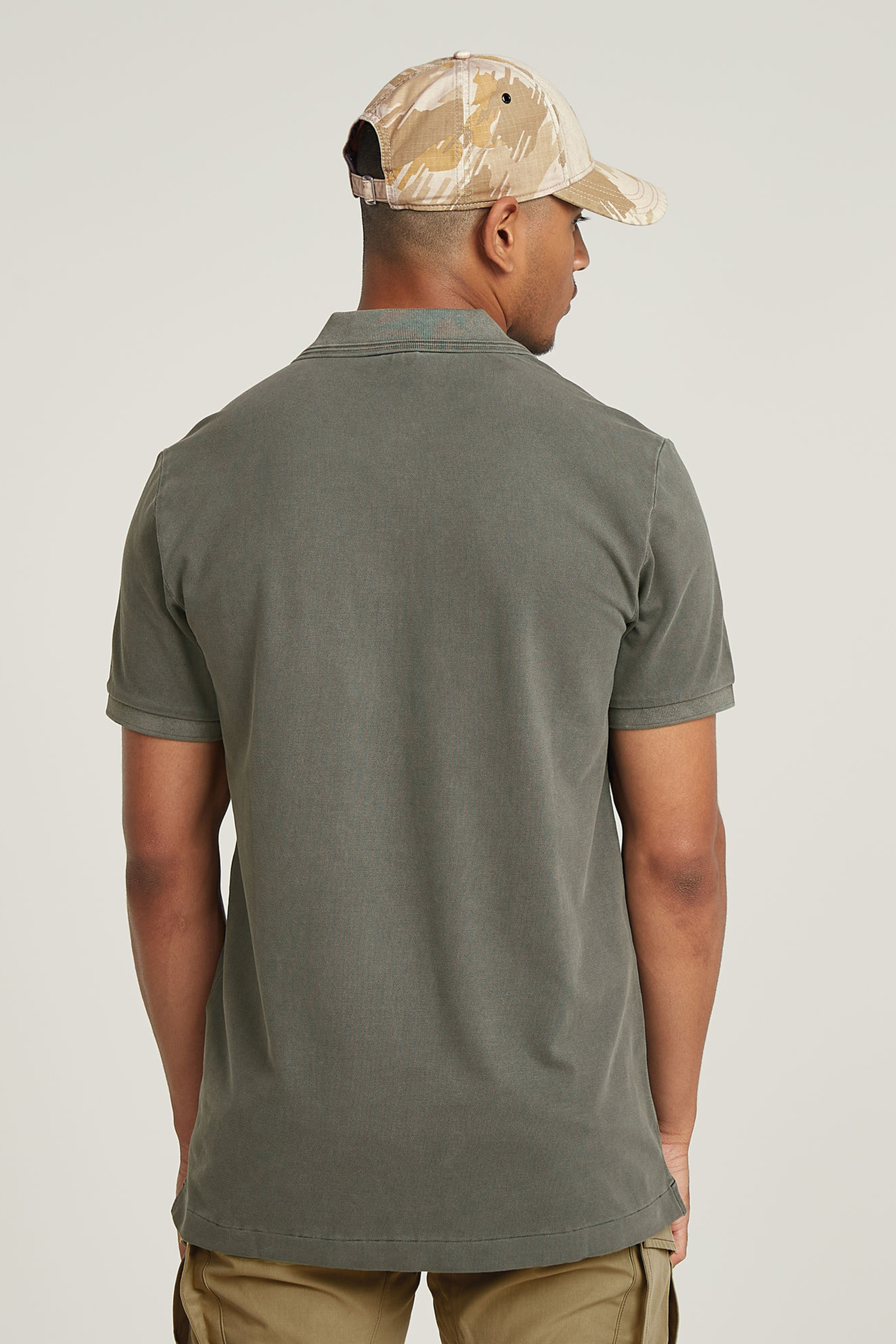 G-Star Dunda overdyed slim polo s\s Groen-1 4