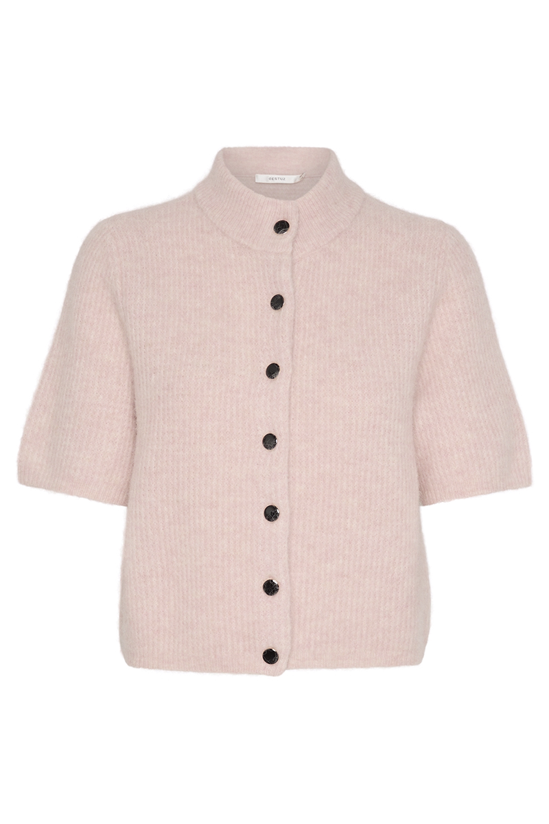 Gestuz AlphaGZ ss short cardigan Rose-1 1