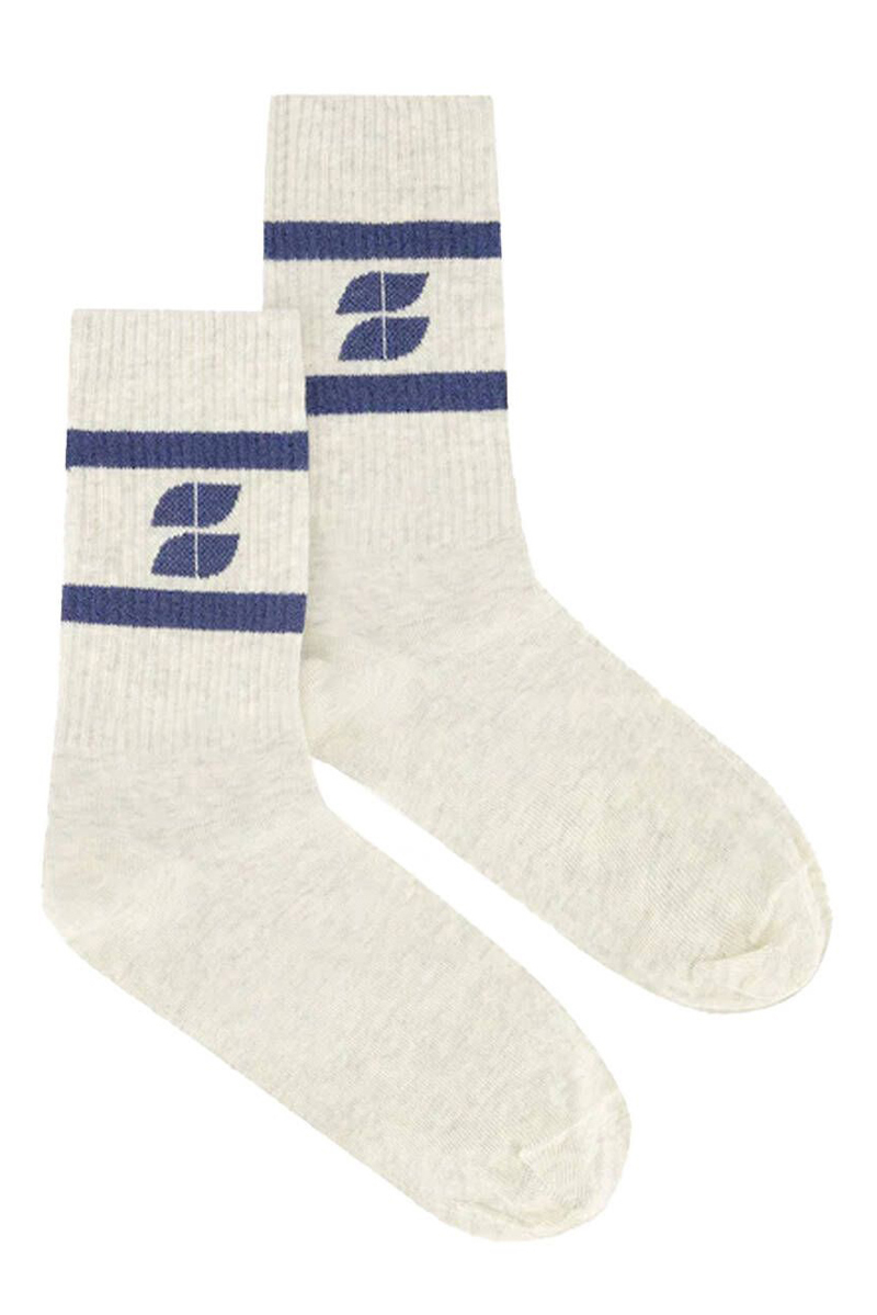 By Bar Logo sparkle socks Blauw-1 1