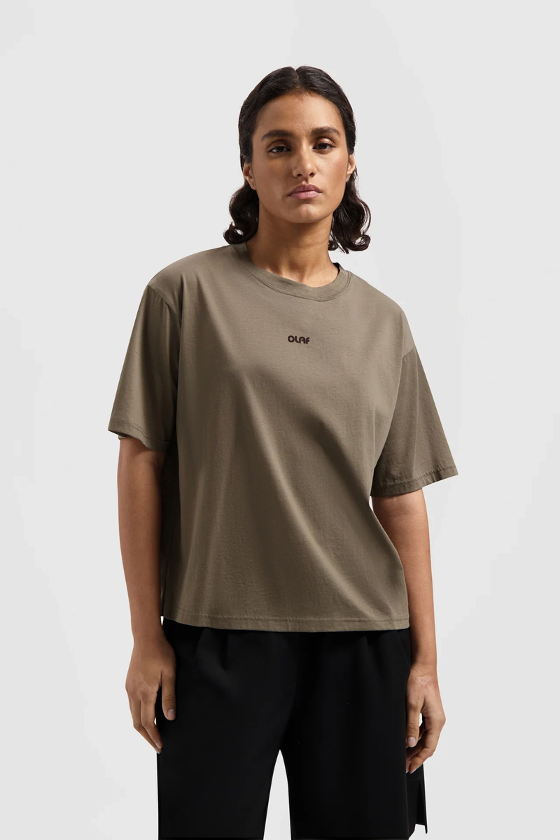 Olaf Hussein SHEER BOXY TEE Groen-1 2