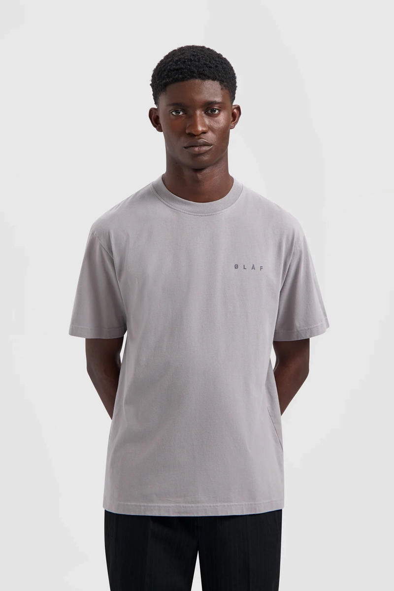 Olaf Hussein NOSTALGIA FACE TEE Grijs-1 2