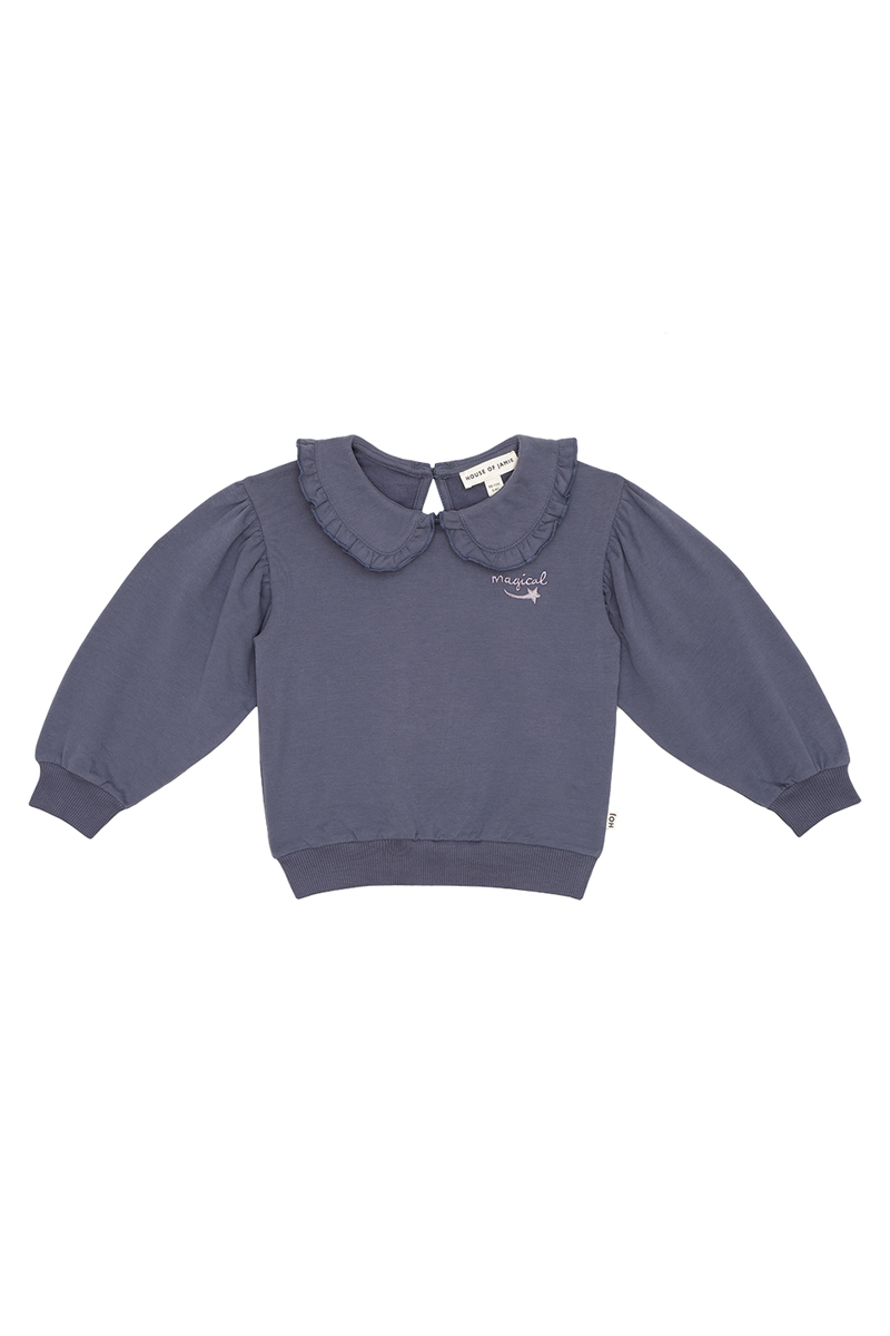 House Of Jamie Balloon collar sweater Blauw-1 1