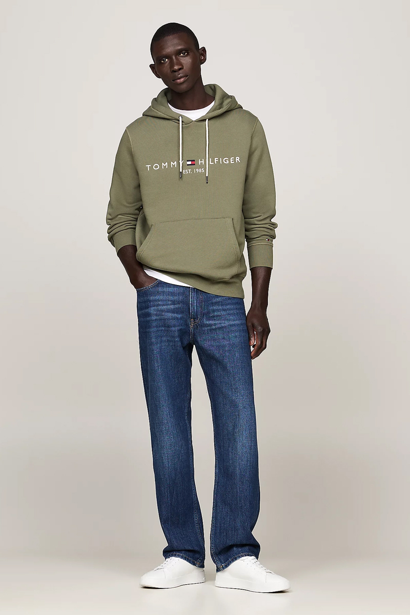 Tommy Hilfiger TOMMY LOGO HOODY Groen-1 2