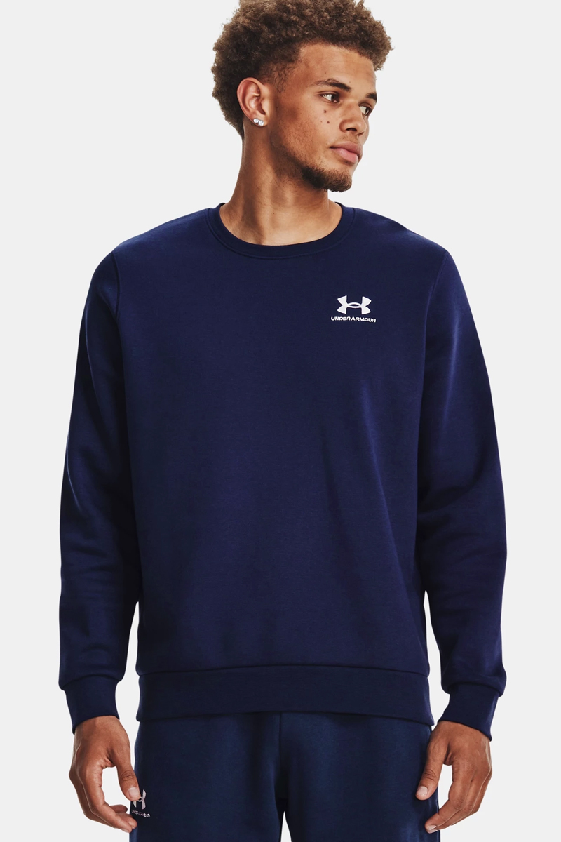 Under Armour Ua Essential Fleece Crew-nvy Blauw 2