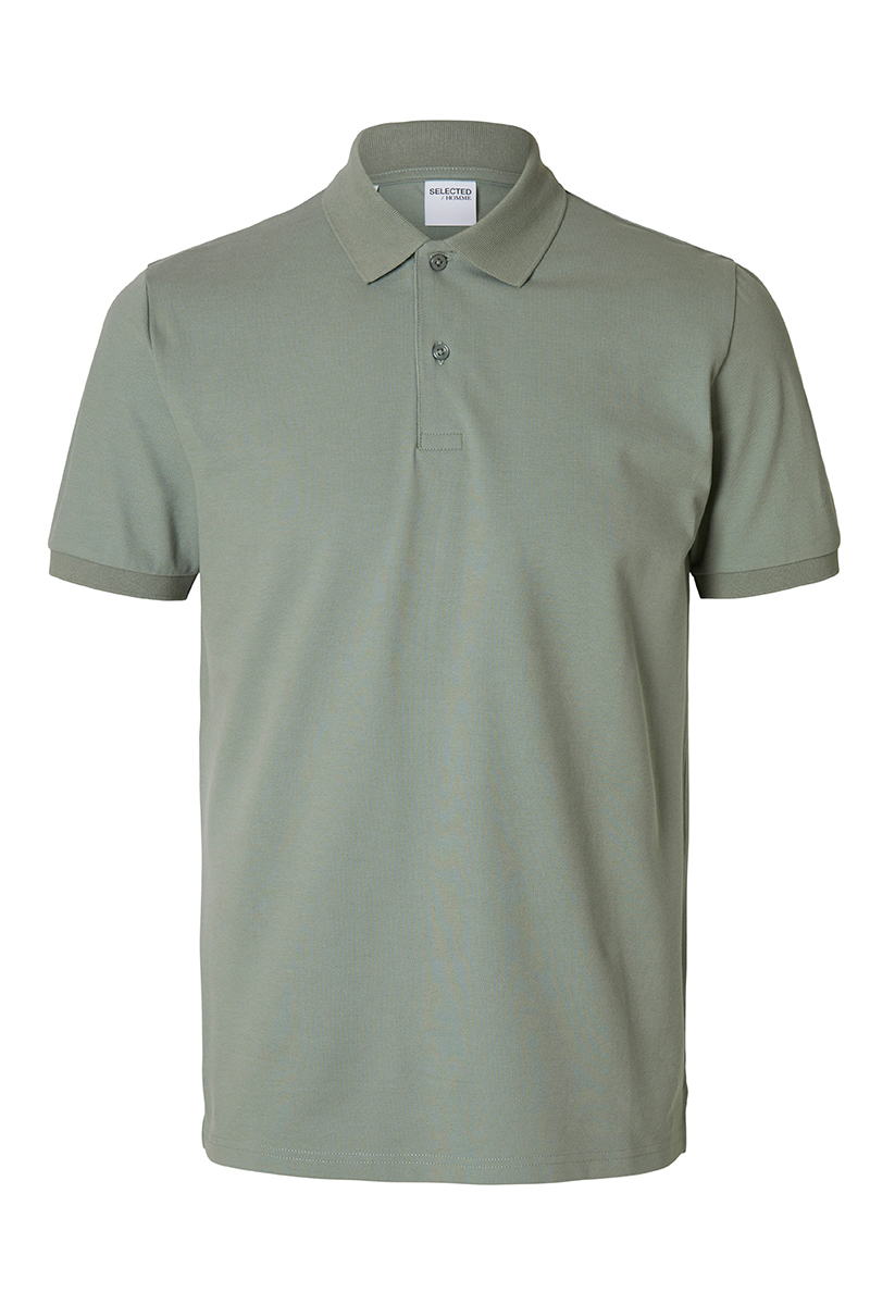 Selected SLHSLIM-ATLAS SS POLO 292835-Iceberg Green 1