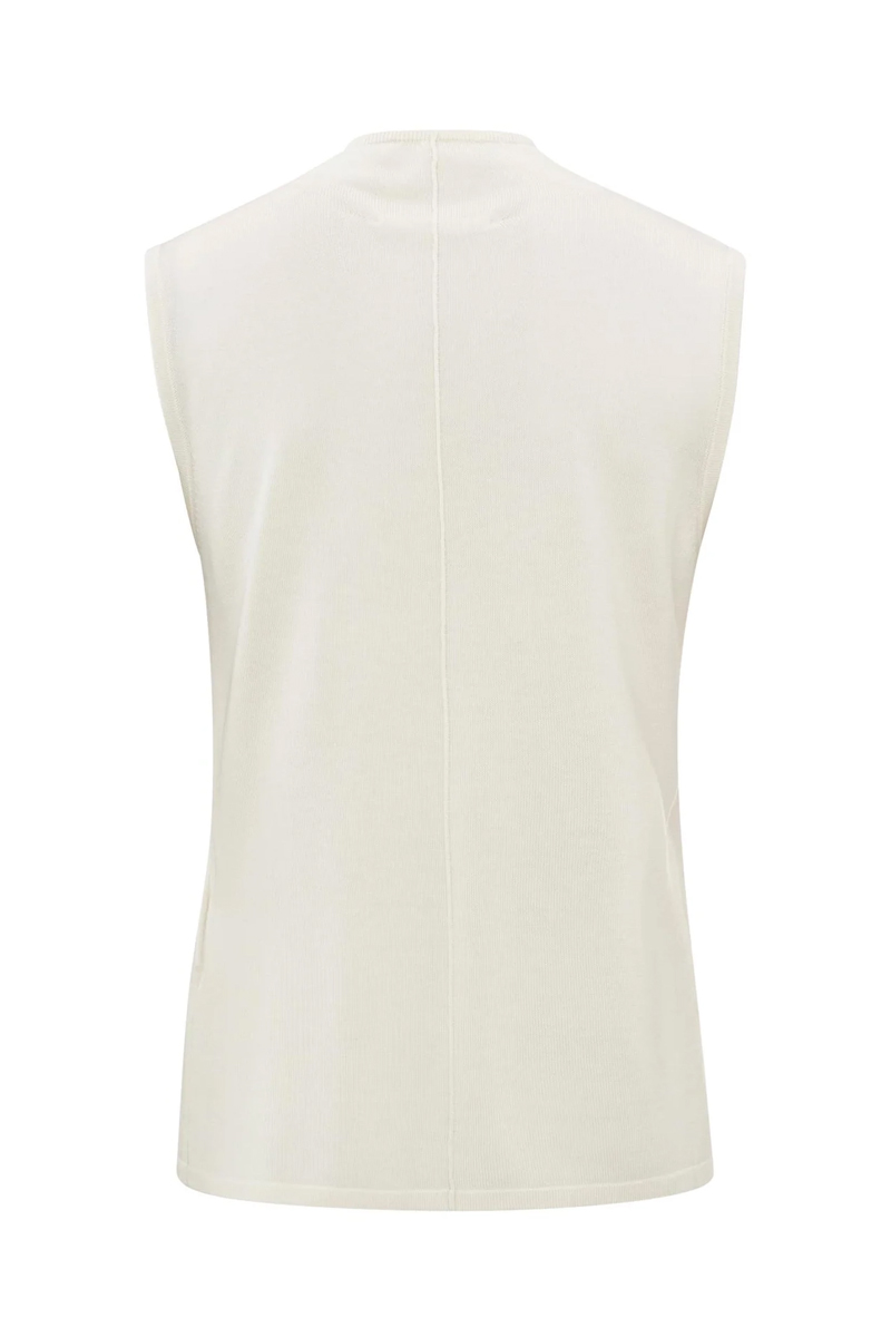 Yaya Sleeveless high neckline sweat CHALK WHITE 2