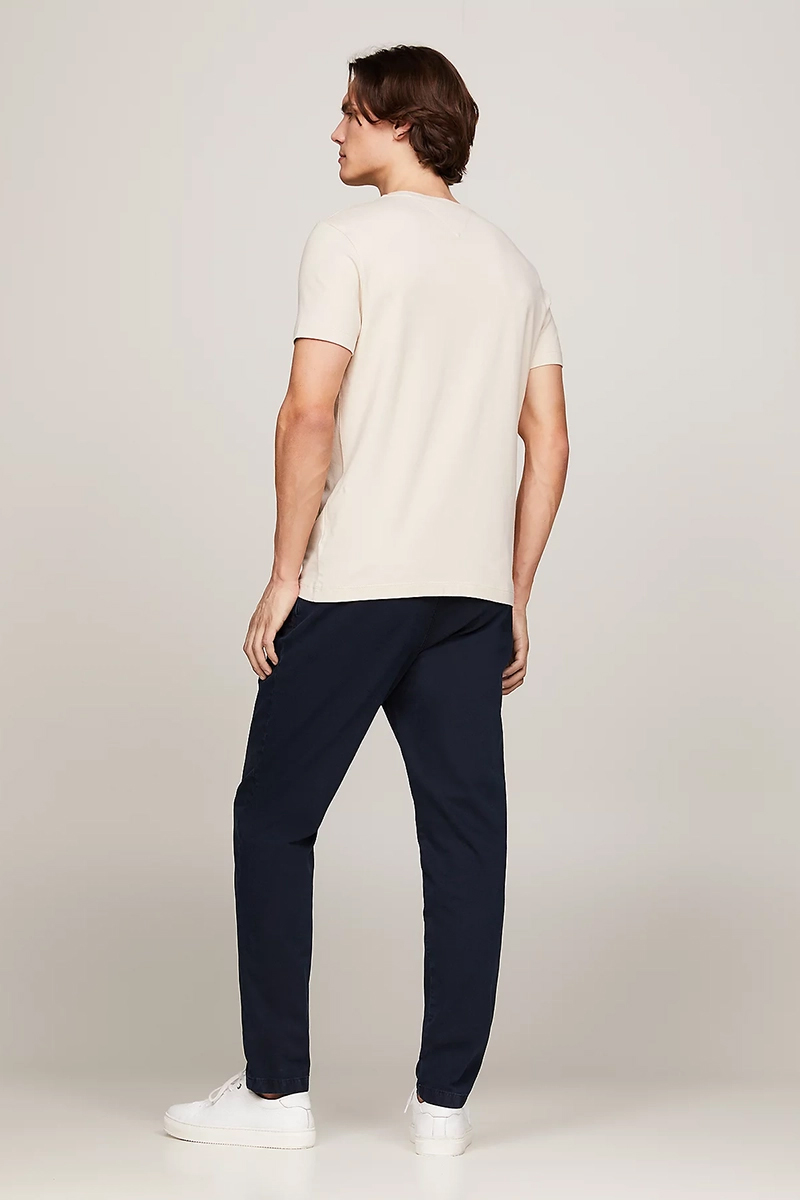 Tommy Hilfiger STRETCH SLIM TEE Ecru-1 4