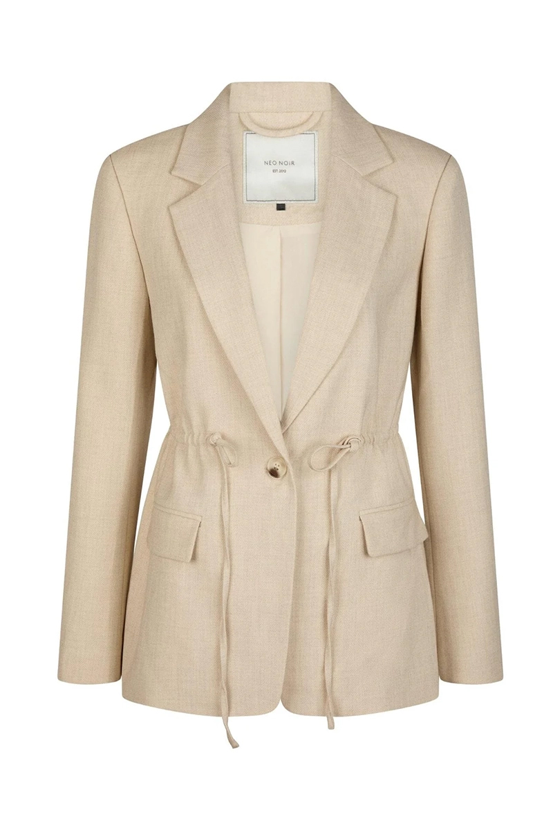 Neo Noir Jemmie melange blazer bruin/beige-1 1