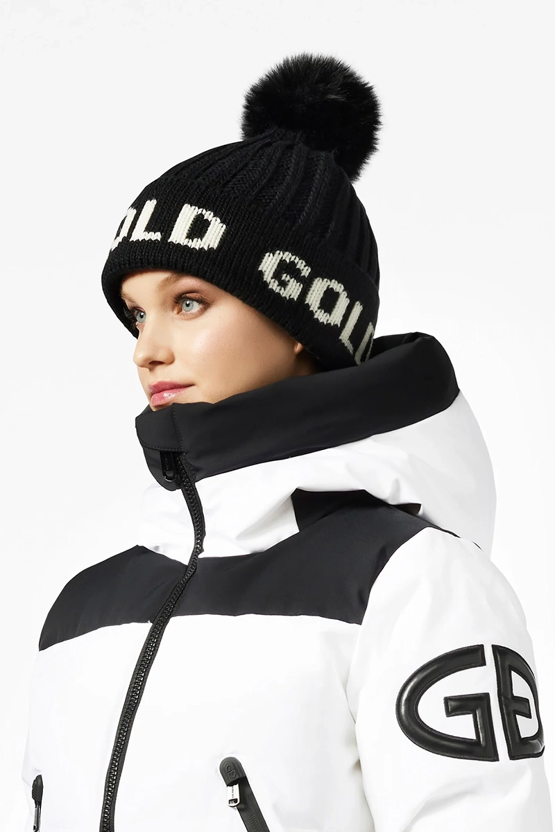 Goldbergh HOOD BEANIE Zwart-2 2