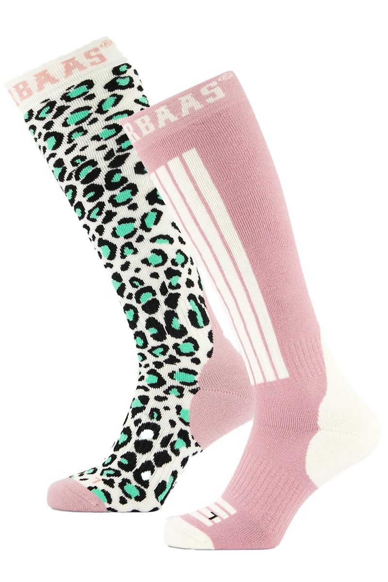 Poederbaas PANTHER SKI SOCK 2-PACK Groen-1 1