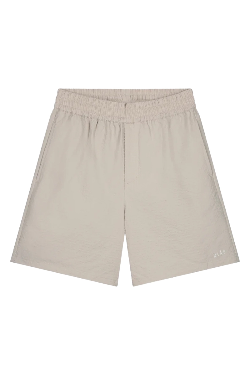 Olaf Hussein SEERSUCKER SHORT bruin/beige-1 1