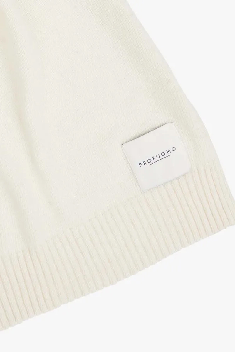 Profuomo SCARF WOOL CASHMERE OFF WHITE Off white 2