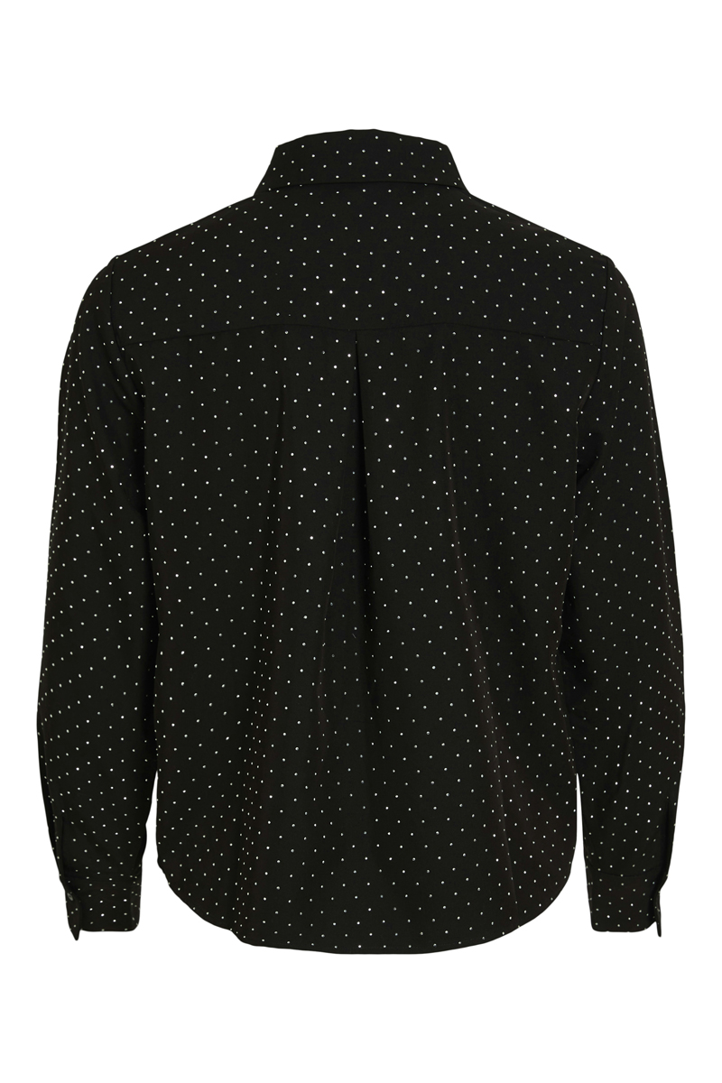 Vila VISIMILETTA O-NECK LS SHIRT 295042-Black Beauty 4