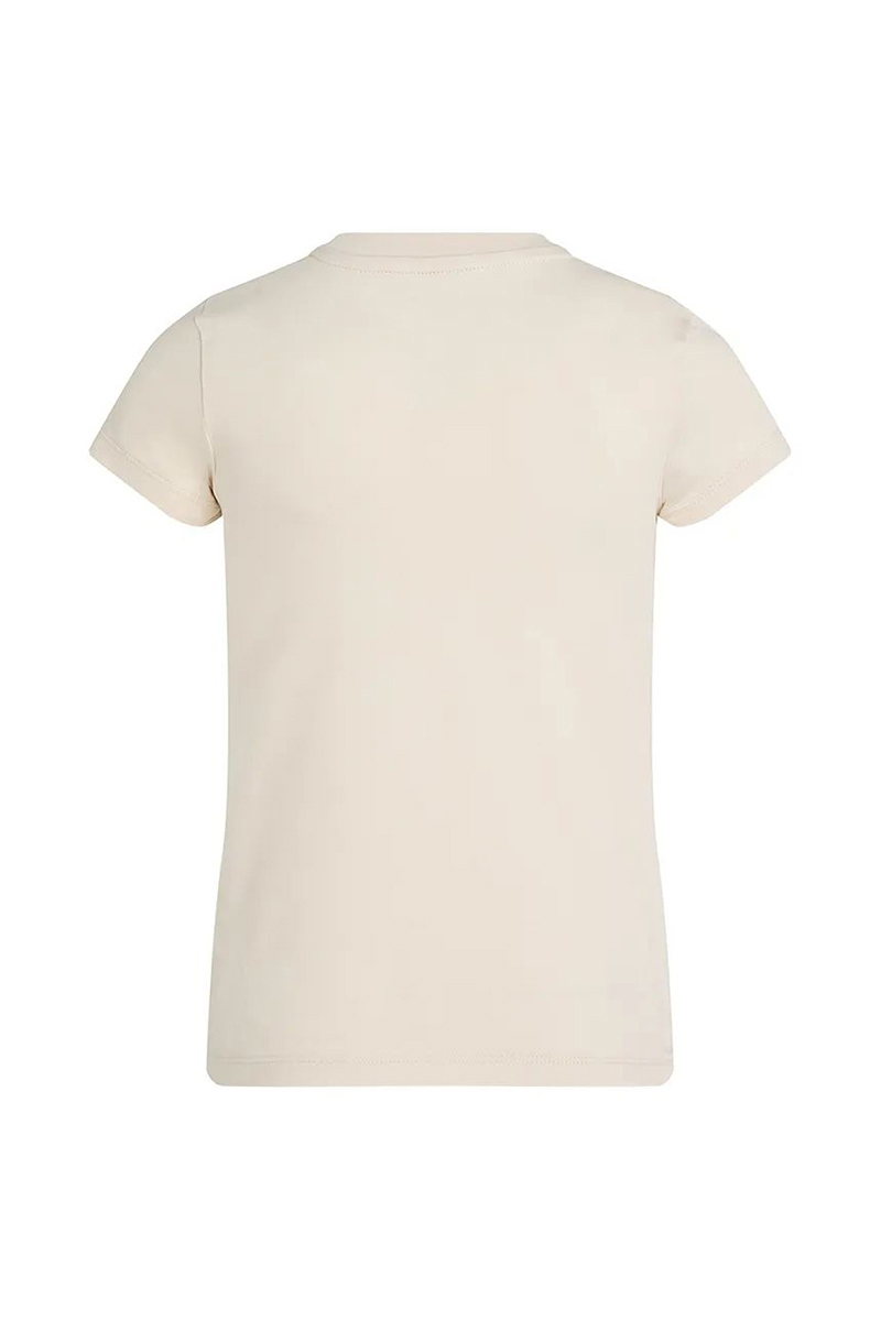 Calvin Klein Handwriting logo slim tshirt bruin/beige-1 4