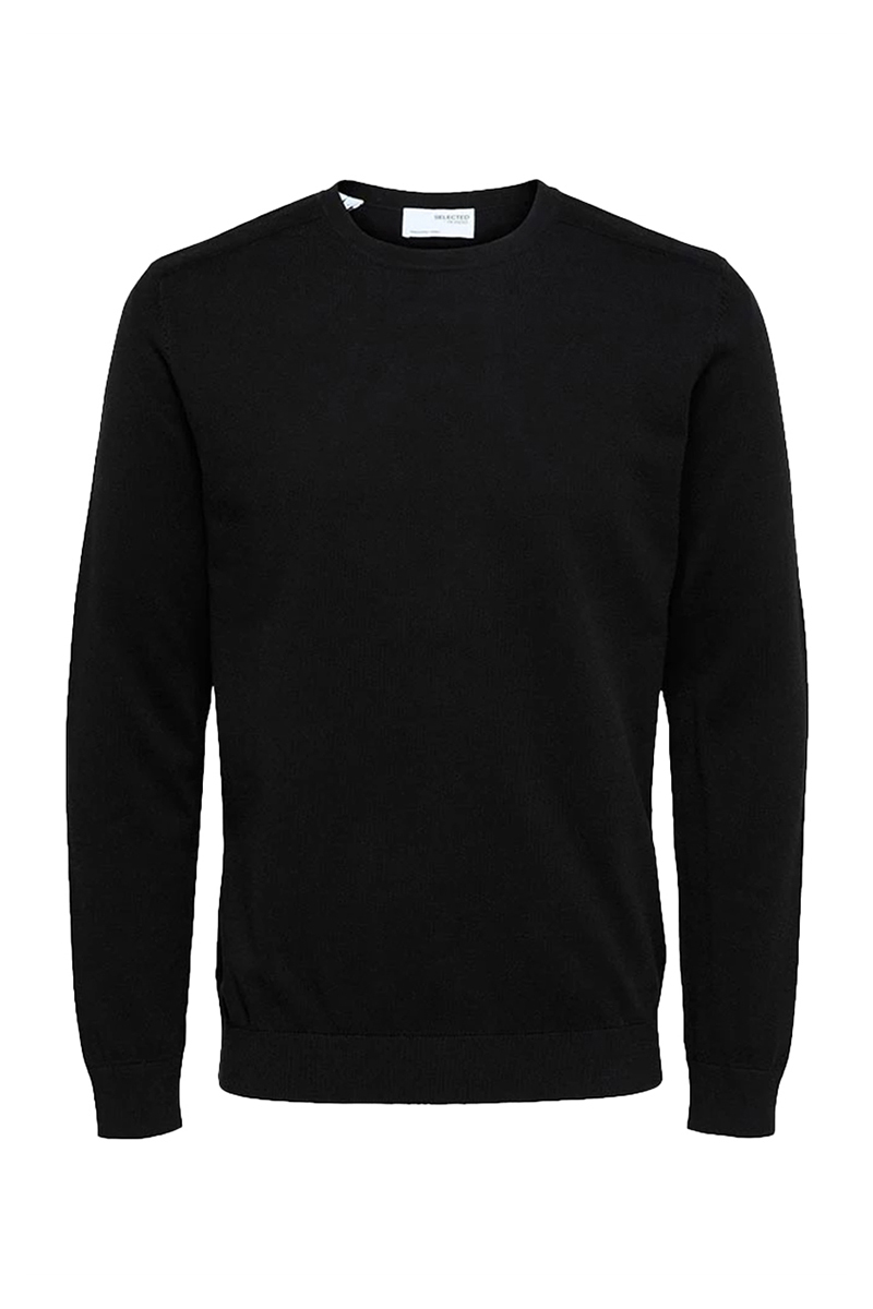 Selected SLHBERG CREW NECK NOOS 179099-Black 1