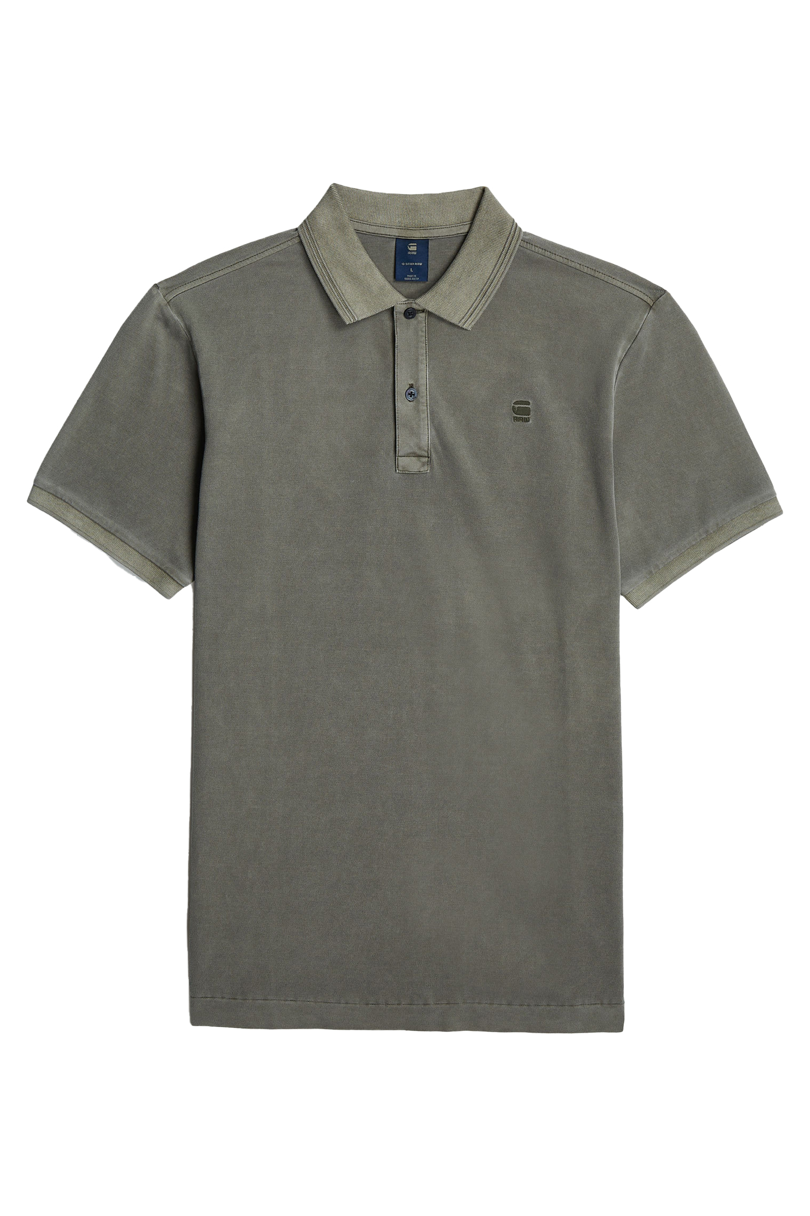 G-Star Dunda overdyed slim polo s\s Groen-1 1