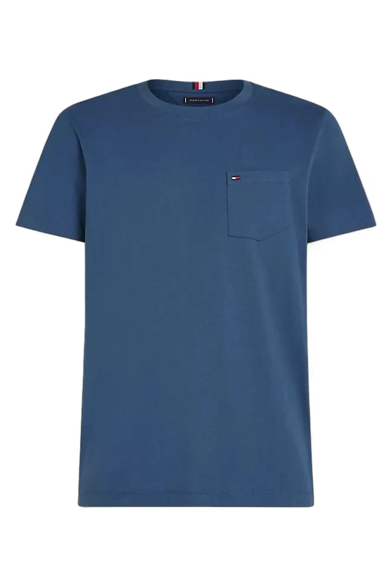 Tommy Hilfiger POCKET TEE Blauw-1 1