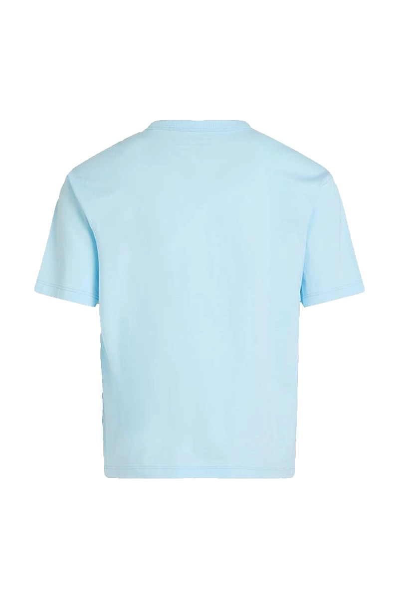 Calvin Klein Large shifted ck ss tshirt Blauw-1 4