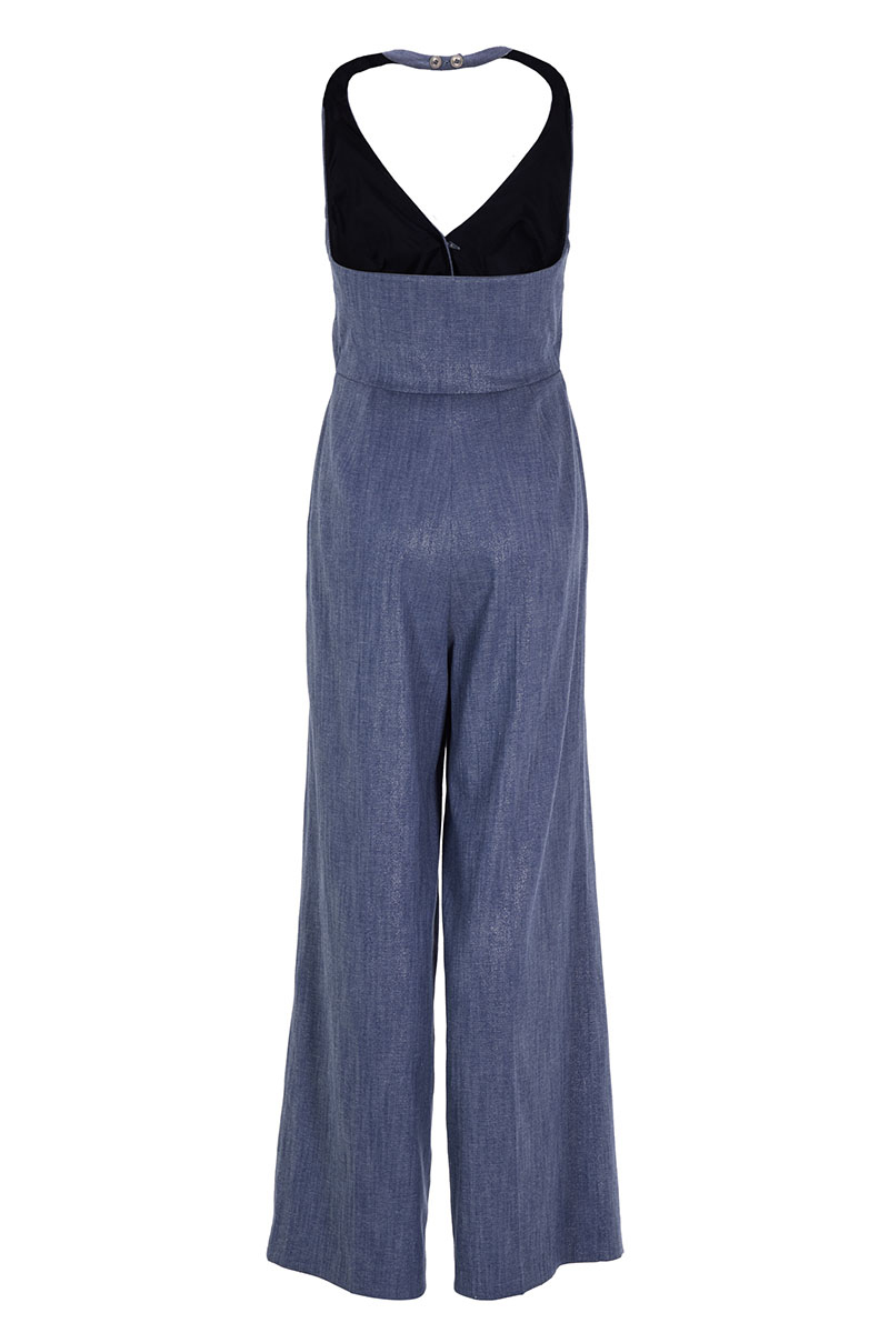 Swing Neckholder Jumpsuit in Two-Piece-Op future blue 4