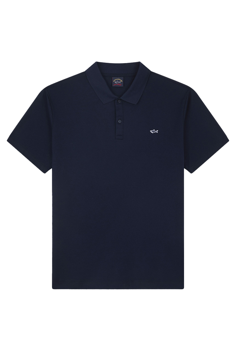 Paul & Shark Cotton Pique Polo Blauw-1 1