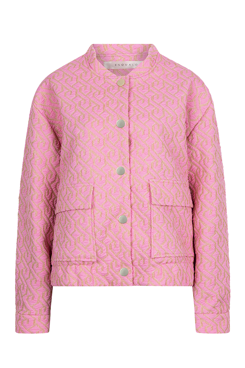 Esqualo Jacket bomber jacquard Rose-1 1