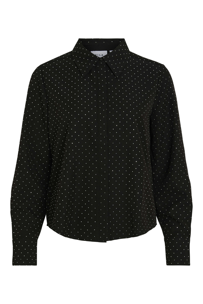 Vila VISIMILETTA O-NECK LS SHIRT 295042-Black Beauty 1