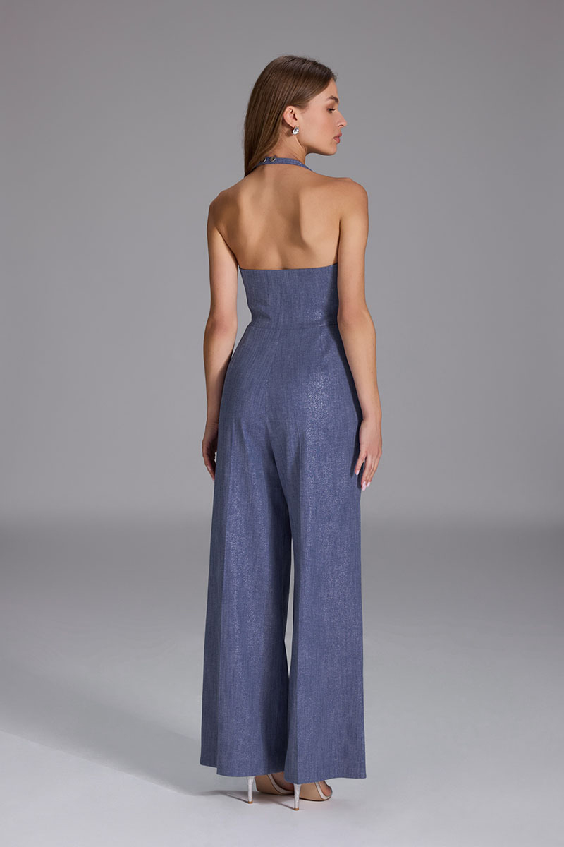 Swing Neckholder Jumpsuit in Two-Piece-Op future blue 3