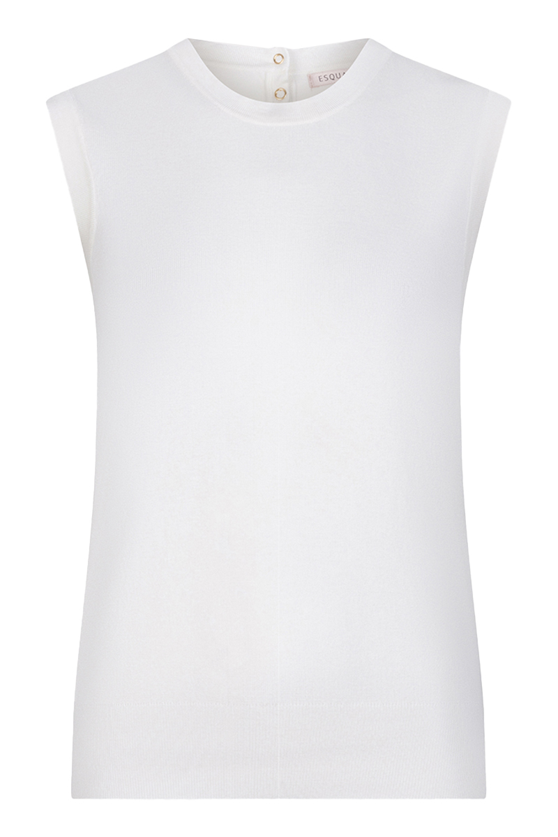 Esqualo Singlet basic knit Ecru-1 1