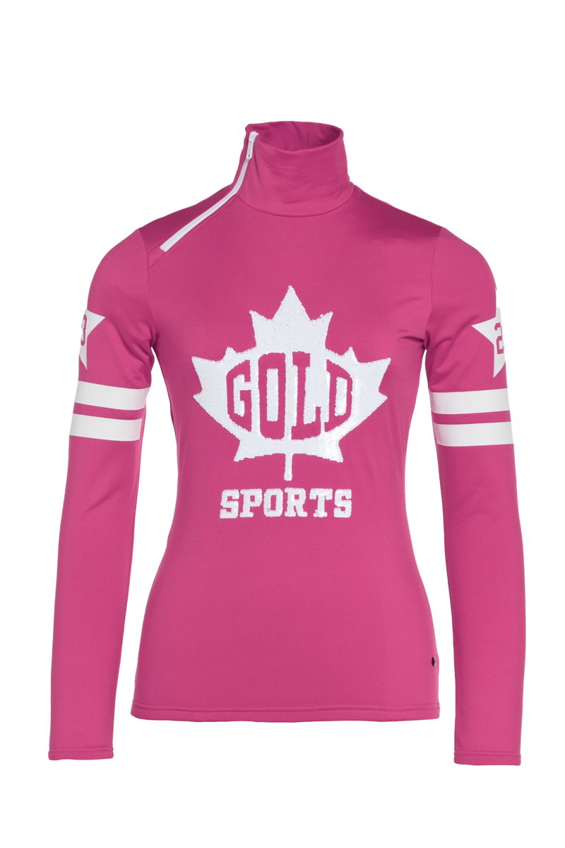 Goldbergh MAPLE LEAF SKI PULLY Rose-1 1