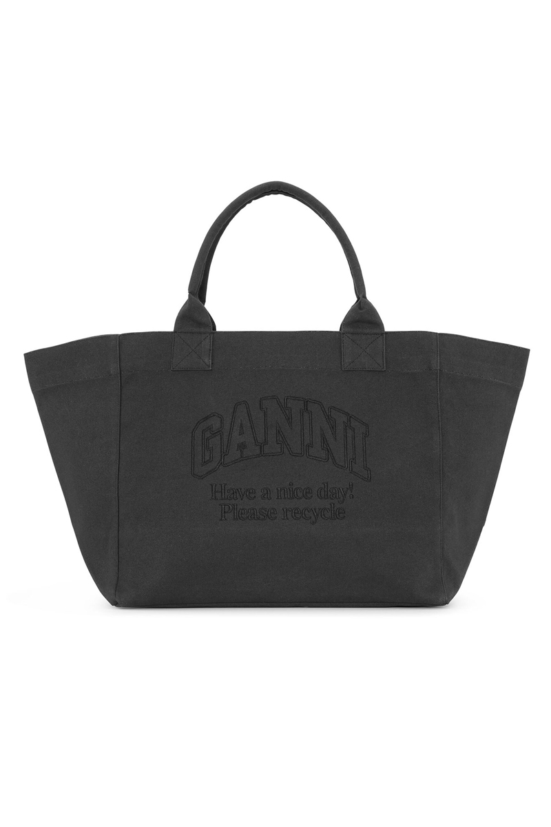 Ganni Shopper xxl Zwart-1 1