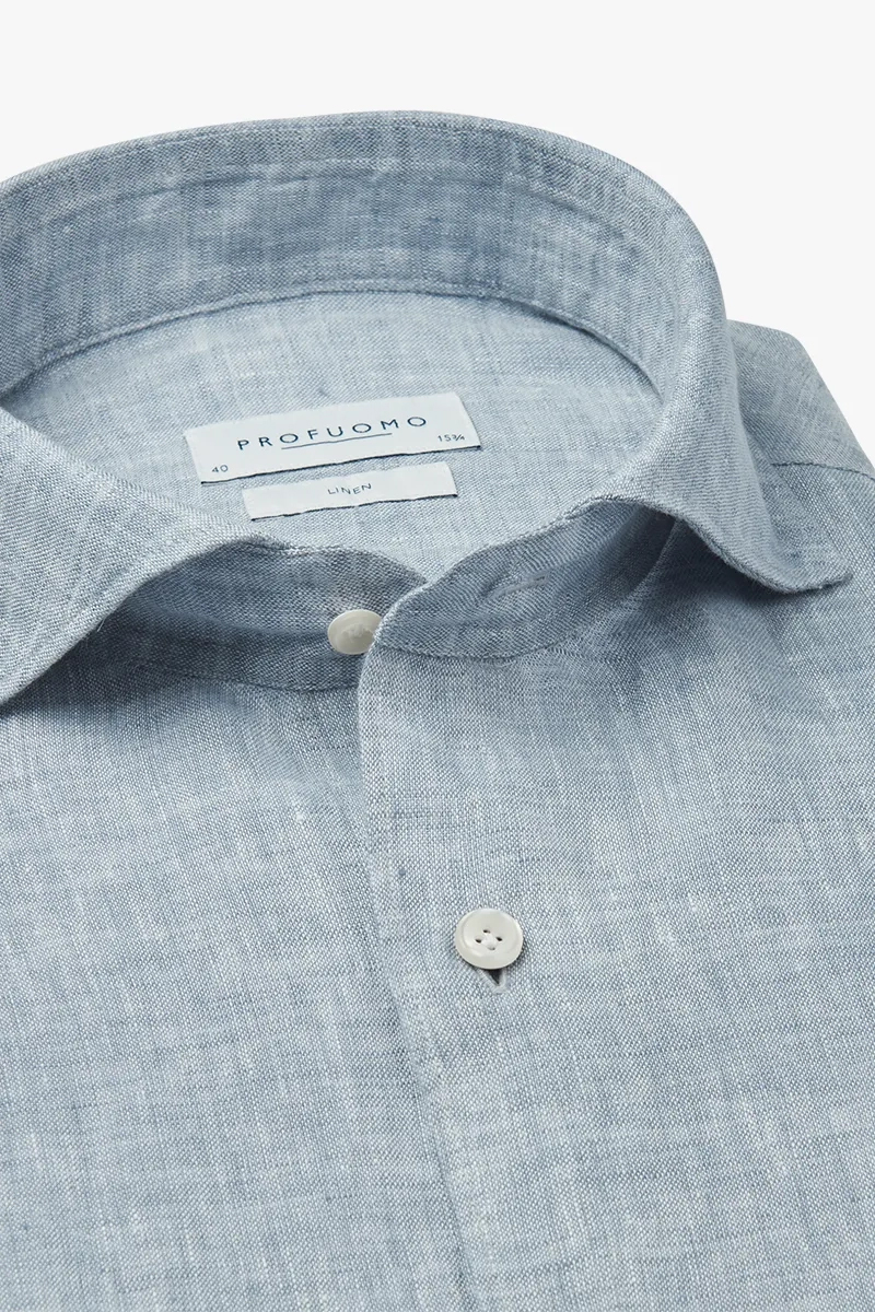 Profuomo SHIRT X-CUTAWAY SC SF M.BLUE Mid blue 2