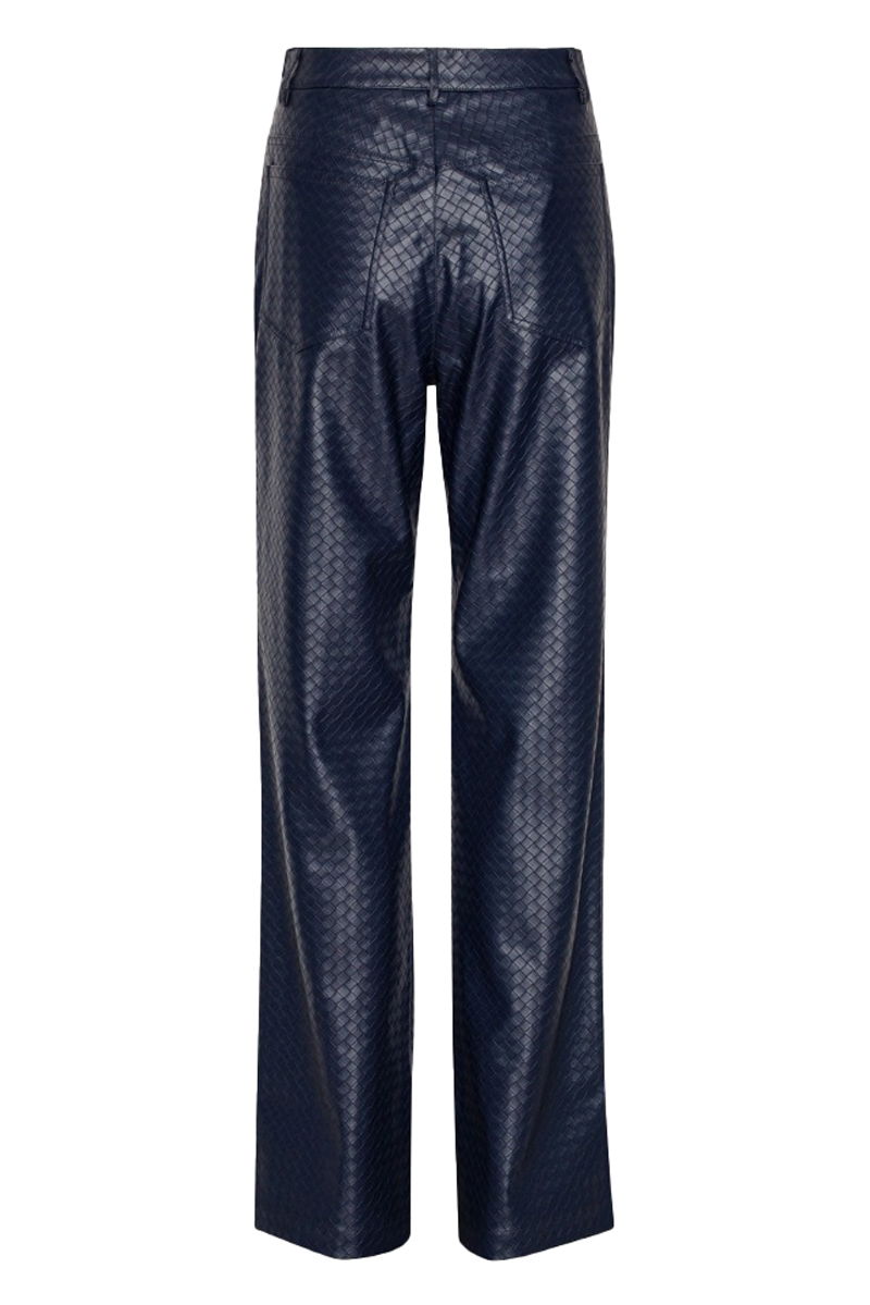 Rotate Straight braided pants Blauw-1 5