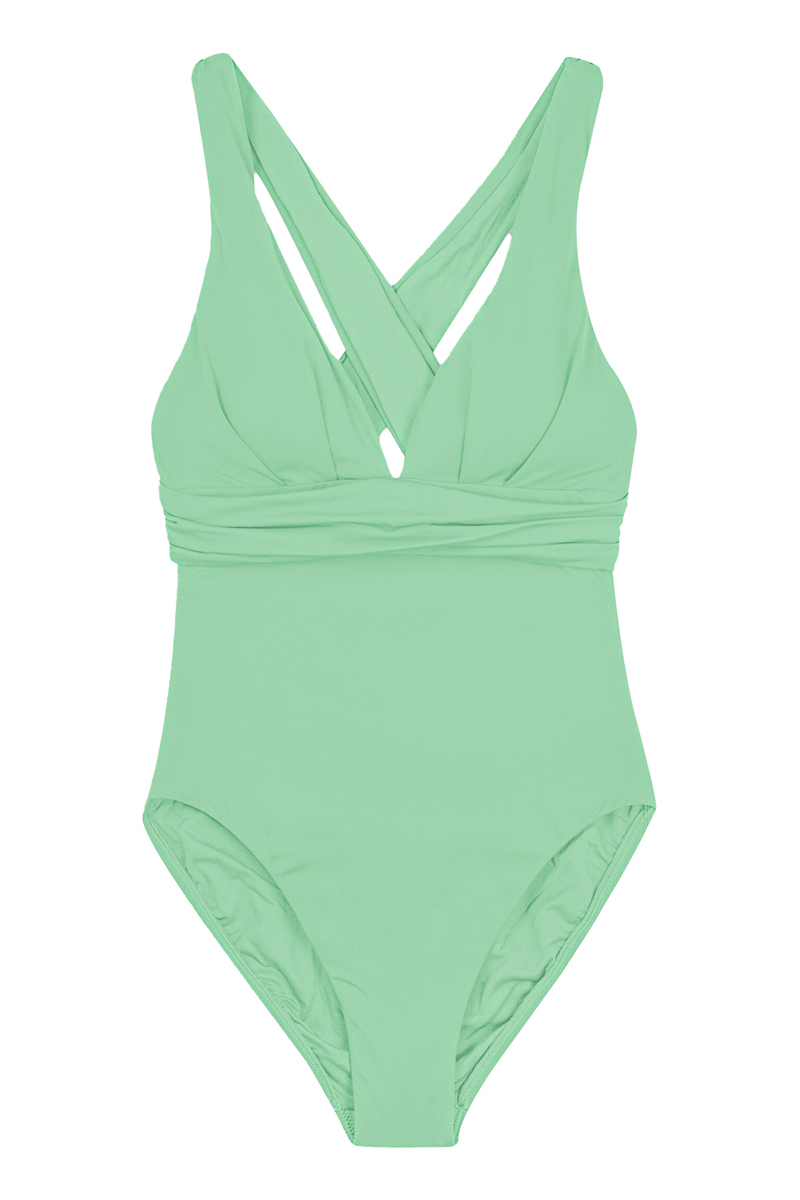 Seafolly CROSS BACK ONE PIECE Groen-1 1