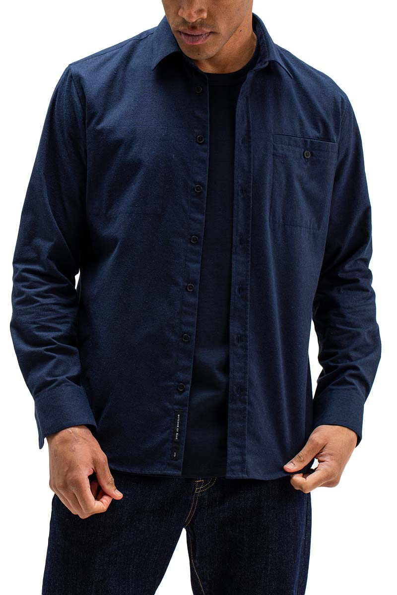 Butcher of Blue Dieppe Flannel Shirt Blauw-1 3