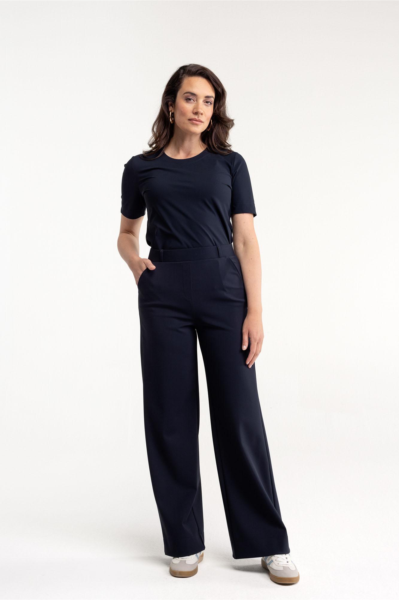 Studio Anneloes Lexie bonded trousers Blauw-1 4