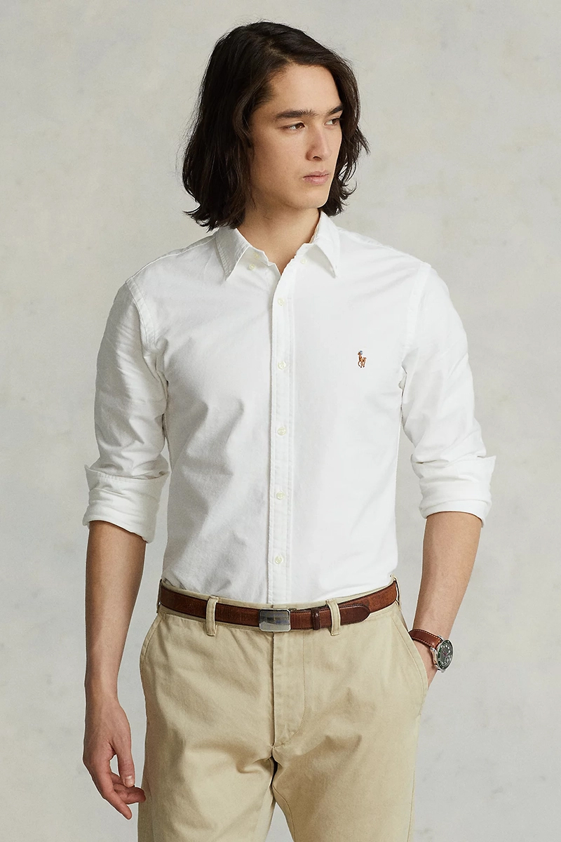 Polo Ralph Lauren CLASSIC OXFORD Wit-1 2