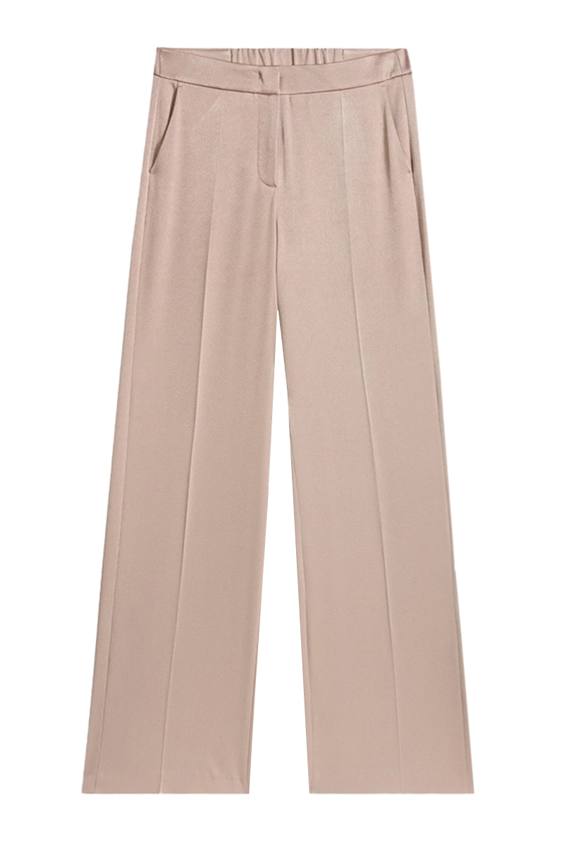 Luisa Cerano Satin-Wideleg-Pants bruin/beige-1 1