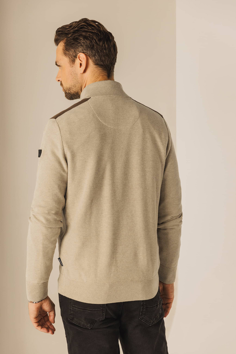 State of Art Pullover Sportzip Pl beige 4