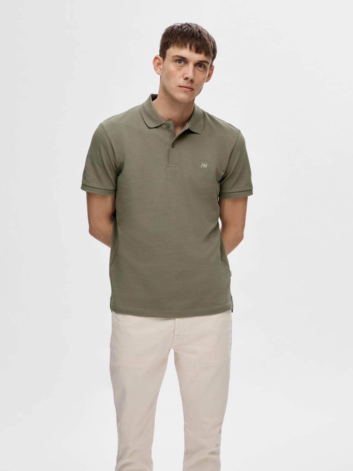 Selected SLHDANTE SS POLO NOOS 190926-Vetiver 2