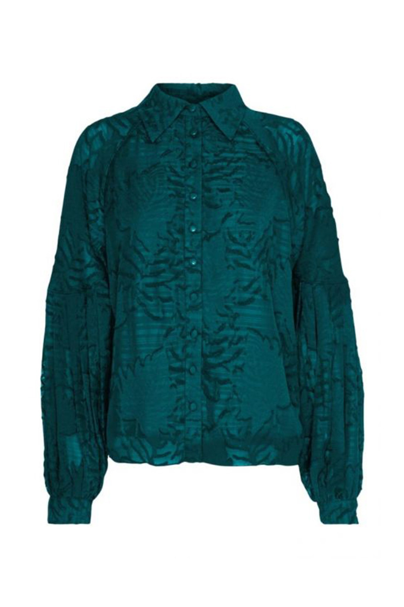 Lange blouse groen hot sale