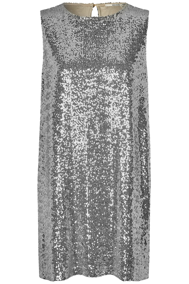 Second Female Shine dress Zilver-1 1