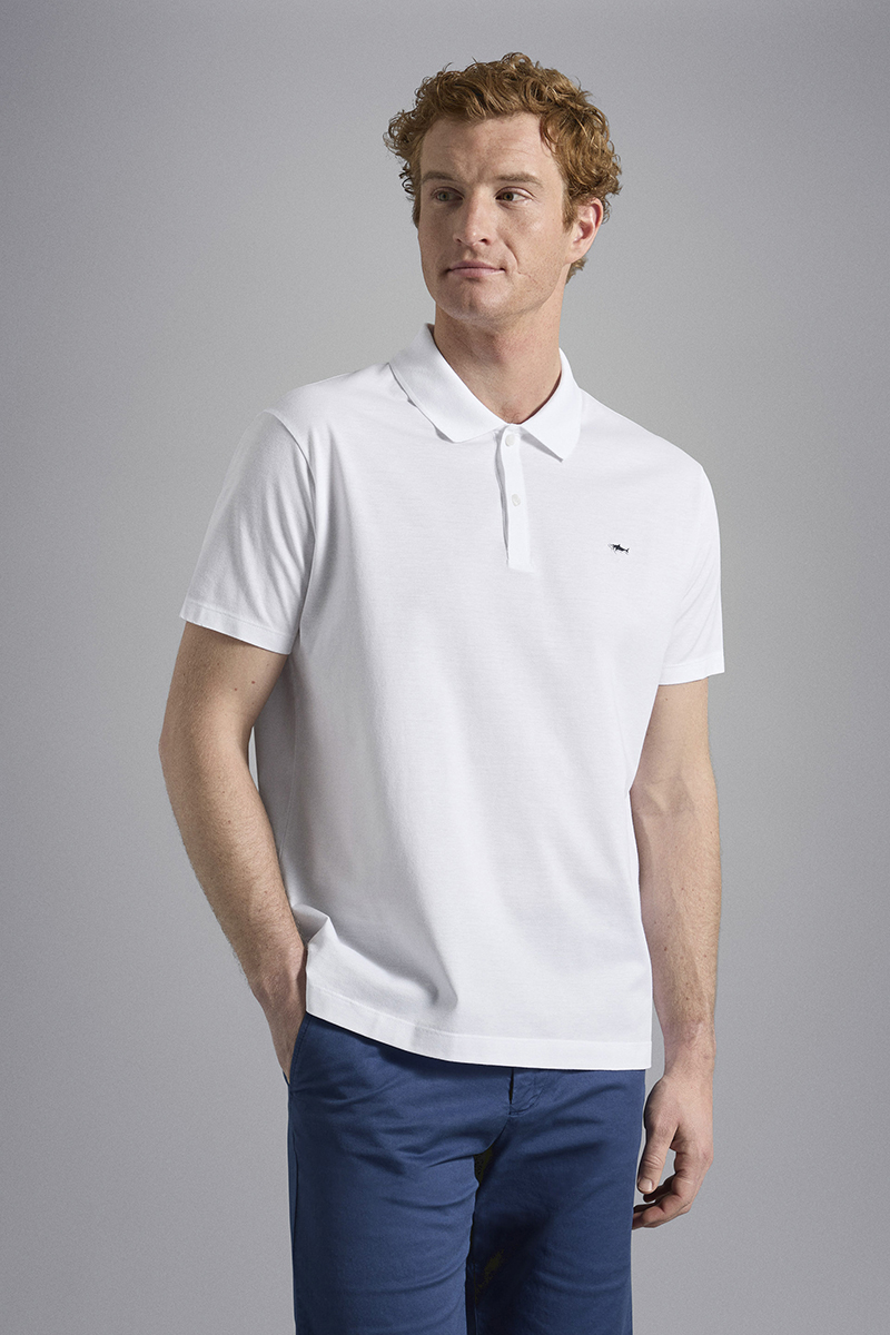 Paul & Shark Cotton Pique Polo Wit-1 2