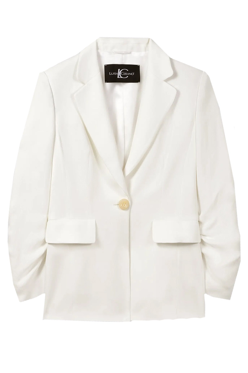 Luisa Cerano Gabardine-Blazer milk 1