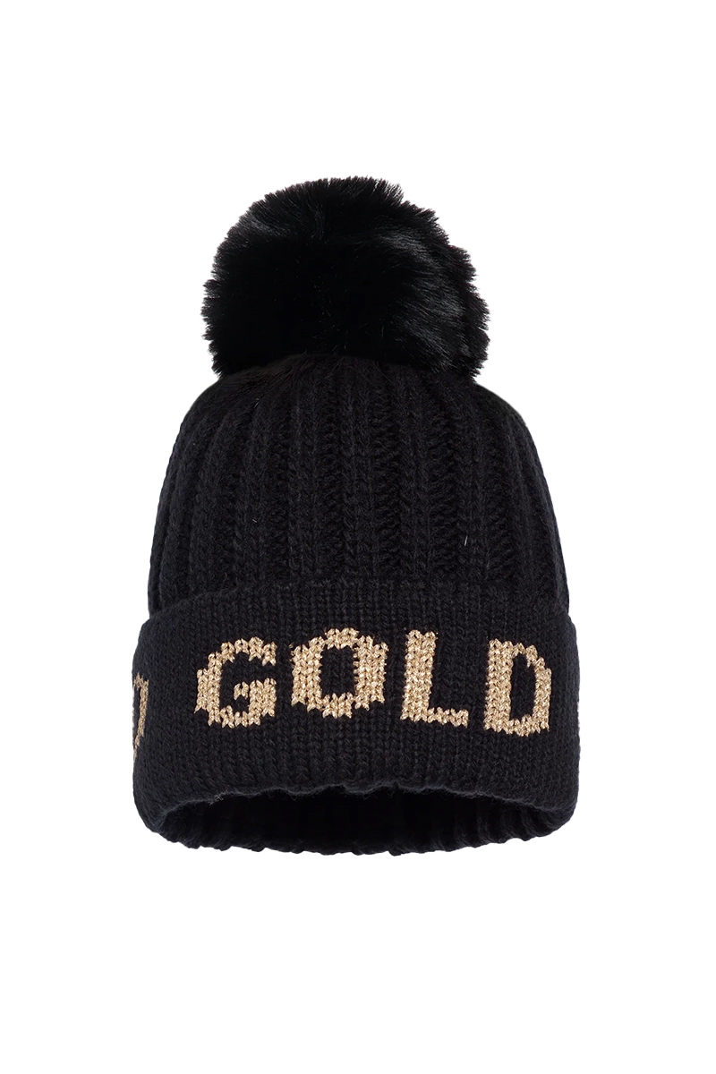 Goldbergh HOOD BEANIE Zwart-1 1