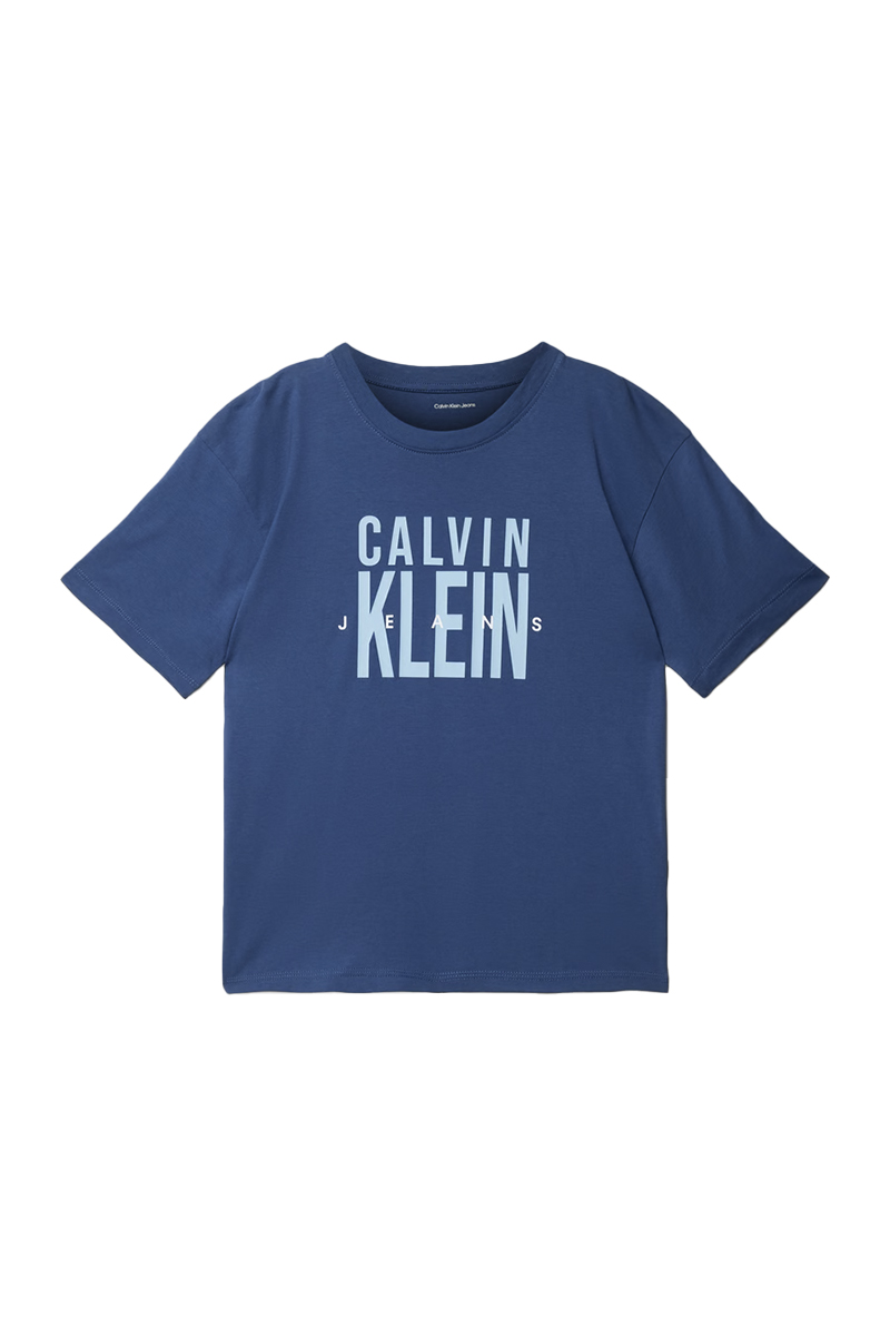 Calvin Klein Bold ckj graphic tshirt Blauw-1 1