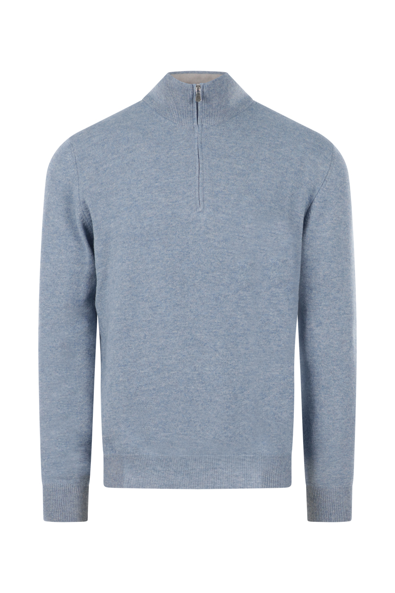 Per Venti MOCK ZIP C Blauw-1 1