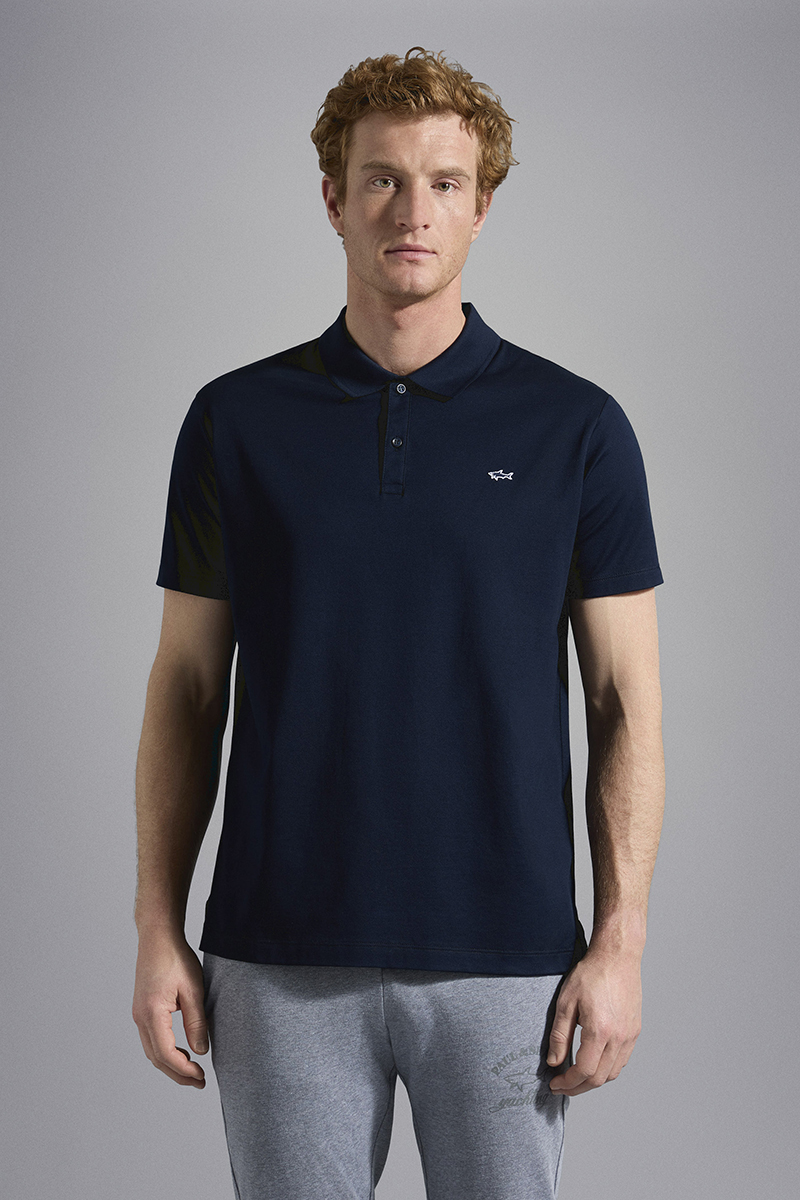 Paul & Shark Cotton Pique Polo Blauw-1 2