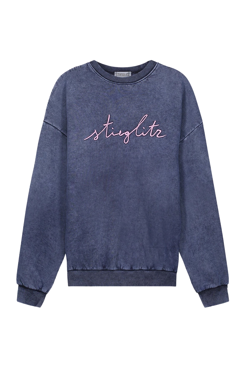 Stieglitz BV Worn out sweater Blauw-1 1